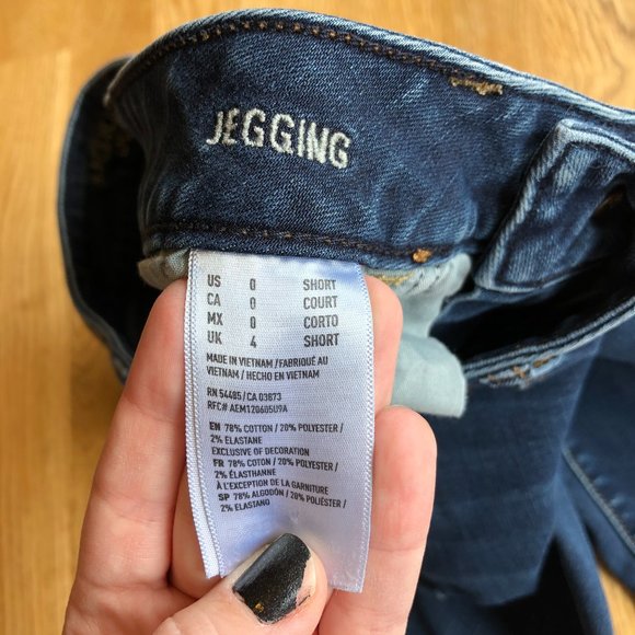 American Eagle Jegging Bundle Dark Wash Size 0 Short - Picture 13 of 16